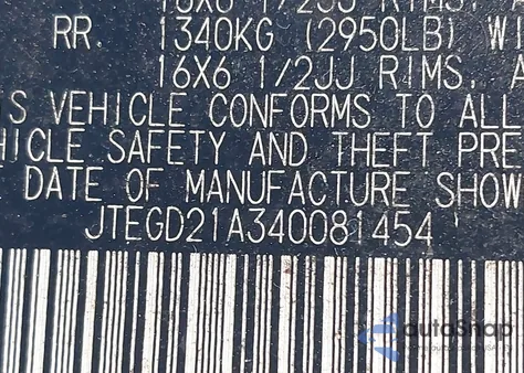 2004 Toyota Highlander z USA, uszkodzony, nr VIN JTEGD21A340081454